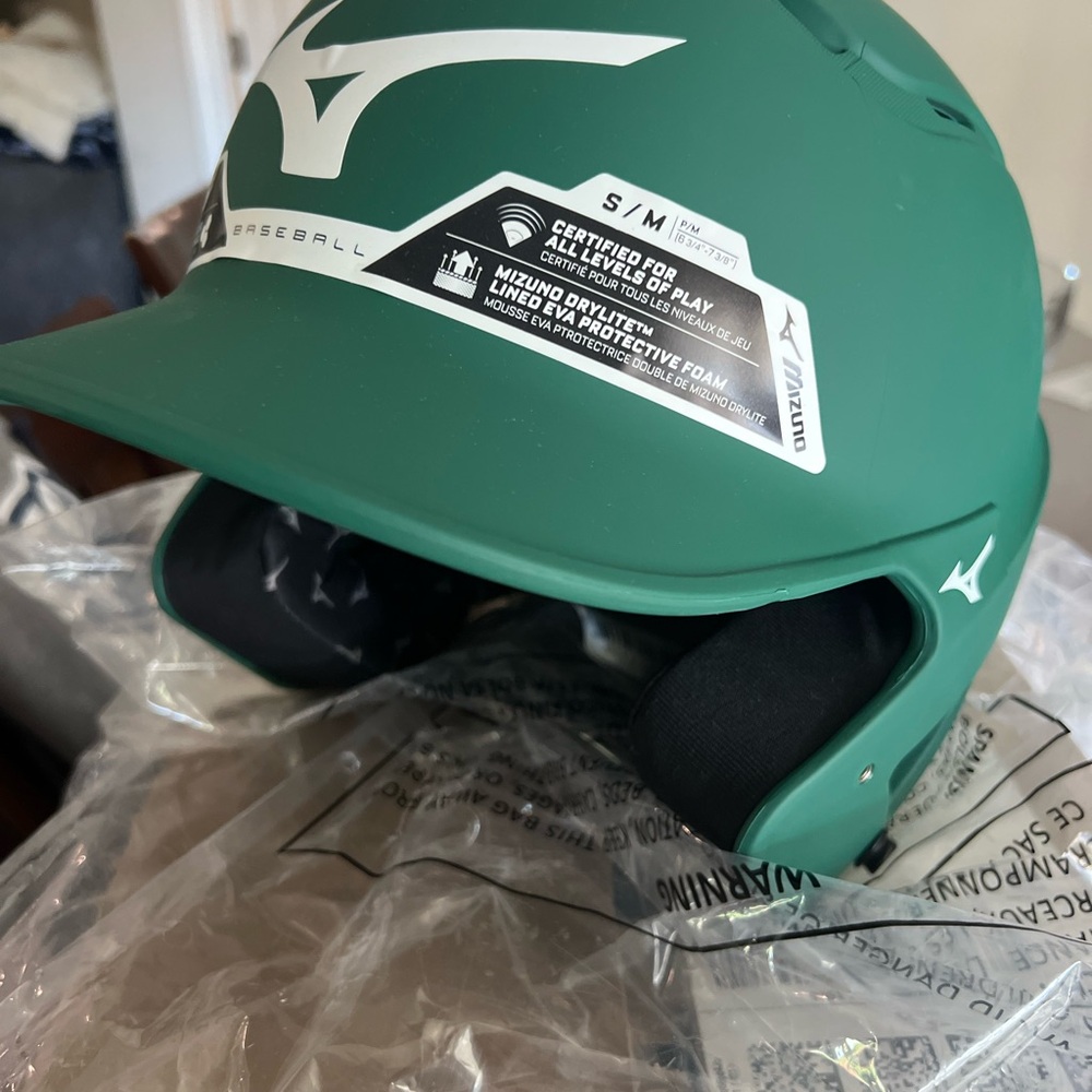 Mizuno Forest Green Batting Helmet